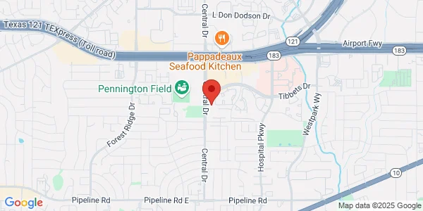 Map of 1600 Central Dr Ste 195 Bedford, TX 76022