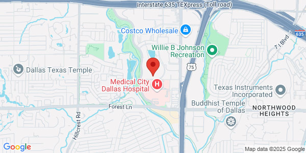 Map of 12201 Merit Dr Ste 100 Dallas, TX 75251