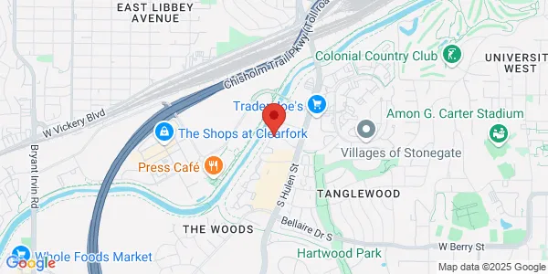 Map of 2911 Oak Park Ln Fort Worth, TX 76109