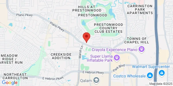 Map of 6957 W Plano Pkwy Ste 1100 Plano, TX 75093