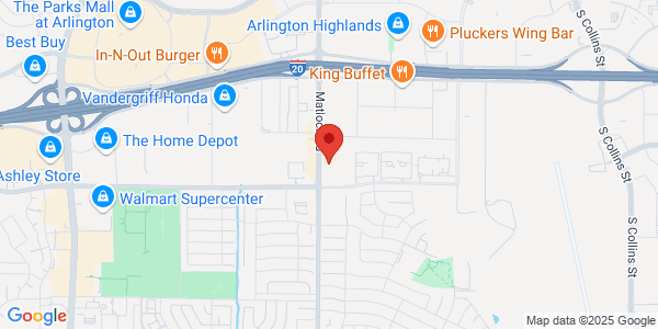 Map of 4601 Matlock Rd Arlington, TX 76018