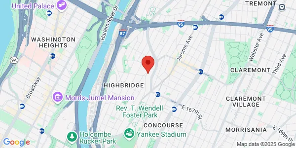 Map of 1250 Shakespeare Ave Bronx, NY 10452