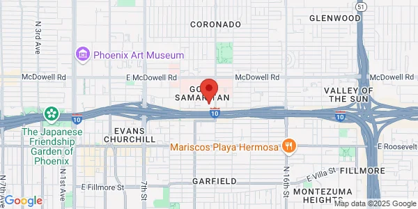 Map of 1300 N 12th St Ste 404 Phoenix, AZ 85006