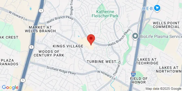 Map of 2013 Wells Branch Pkwy Ste 206 Austin, TX 78728