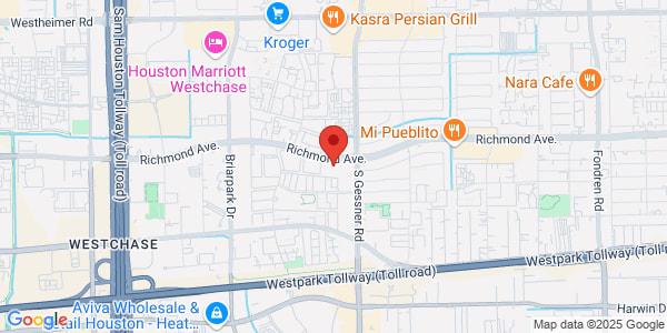 Map of 9701 Richmond Ave Ste 122 Houston, TX 77041