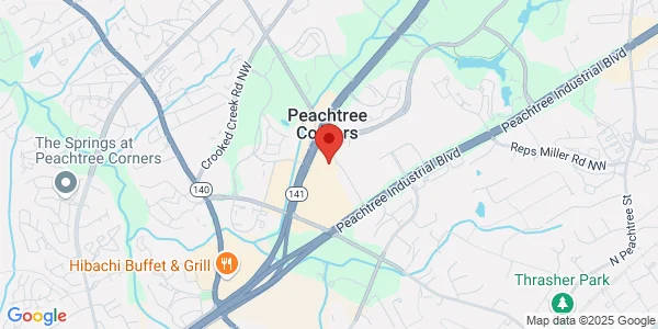 Map of 6050 Peachtree Pkwy Ste 400 Peachtree Corners, GA 30092