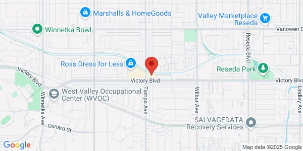 Map of 19231 Victory Blvd Ste 356 Los Angeles, CA 91335