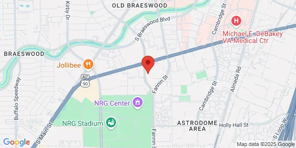 Map of 7700 Fannin St Houston, TX 77054