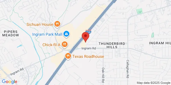 Map of 6420 NW Loop 410 Ste 102 San Antonio, TX 78238