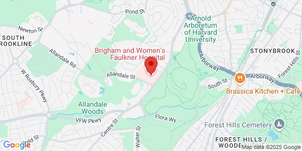 Map of 1153 Centre St Jamaica Plain, MA 02130