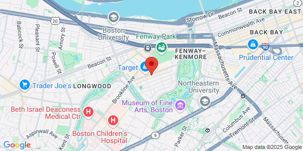 Map of 1340 Boylston St Boston, MA 02215