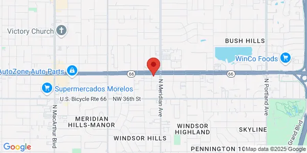 Map of 4510 NW 39th St Oklahoma City, OK 73122