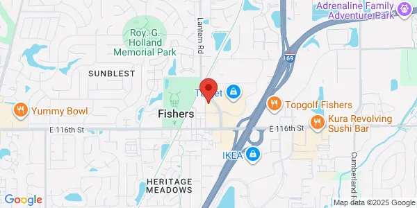 Map of 11680 Commercial Dr Fishers, IN 46038
