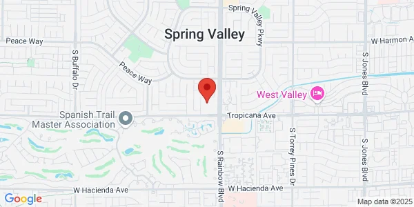 Map of 4845 S Rainbow Blvd Las Vegas, NV 89103