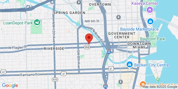 Map of 606 W Flagler St Miami, FL 33130