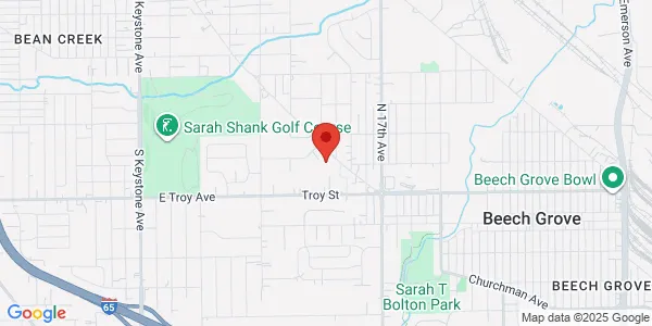 Map of 2030 Churchman Ave Ste A Beech Grove, IN 46107
