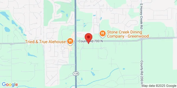 Map of 1703 W Stones Crossing Rd Ste 200 Greenwood, IN 46143