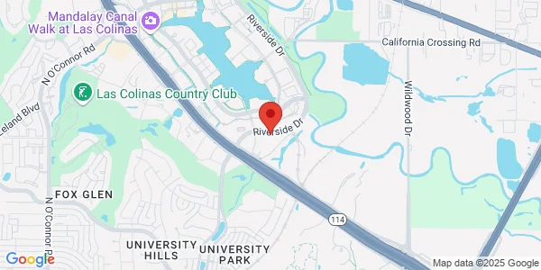 Map of 5000 Riverside Dr Bld 5 Ste 300 Irving, TX 75039