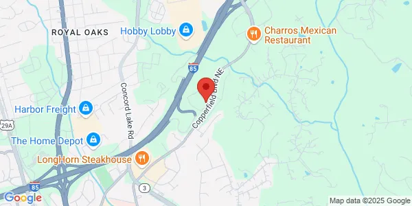 Map of 1025 NE Gateway Ct Concord, NC 28025
