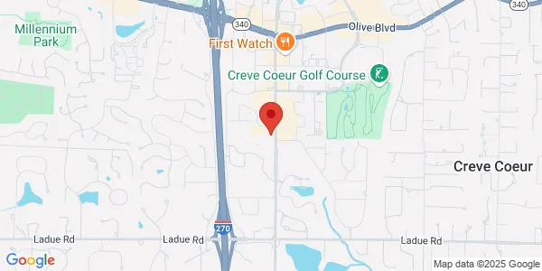 Map of 425 N New Ballas Rd Ste 220 Saint Louis, MO 63141
