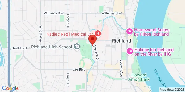 Map of 943 Stevens Dr Richland, WA 99352