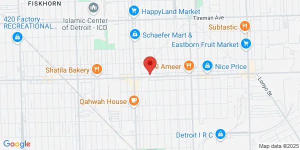 Map of 13244 W Warren Ave Dearborn, MI 48126