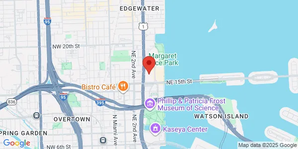 Map of 1501 Biscayne Blvd Ste 200 Miami, FL 33132