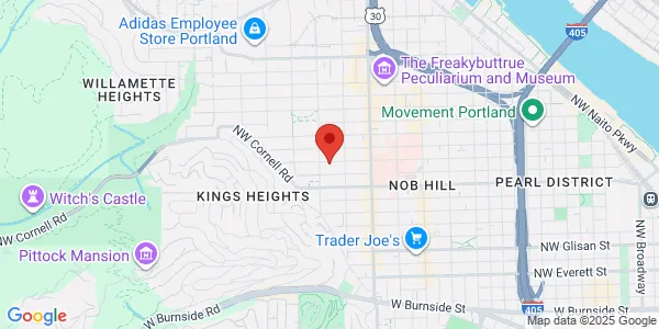 Map of 2456 NW Northrup St Ste 1A Portland, OR 97210
