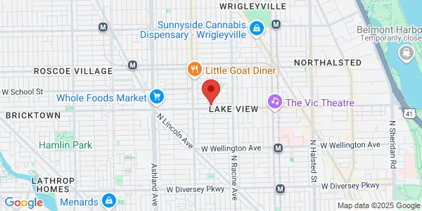 Map of 1300 W Belmont Ste 15 Chicago, IL 60657