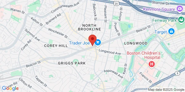 Map of 1330 Beacon St Ste 220 Brookline, MA 02446