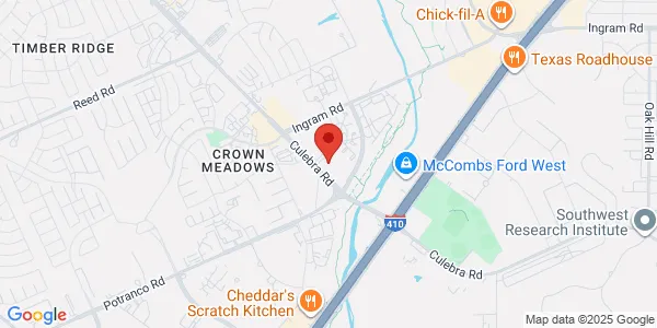 Map of 7219 Culebra Rd Ste 111 San Antonio, TX 78251