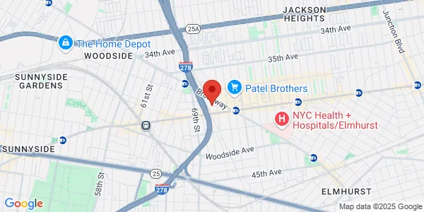 Map of 37-50 72nd St Jackson Heights, NY 11372