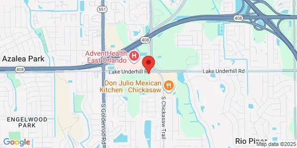 Map of 7974 Lake Underhill Rd Orlando, FL 32822