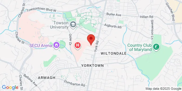 Map of 7704 York Rd Towson, MD 21204