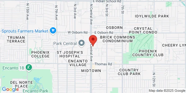 Map of 3101 N Central Ave Ste 183, 2092 Phoenix, AZ 85012
