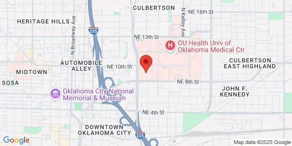 Map of 1000 N Lincoln Blvd Oklahoma City, OK 73104