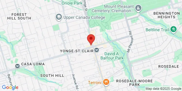 Map of 2 St Clair Ave W Floor 16th Toronto, ON M4V 1L5 Canada