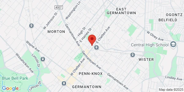 Map of 131 E Chelten Ave Philadelphia, PA 19144