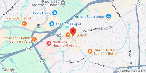 Map of 665 Duluth Hwy Ste B Lawrenceville, GA 30045
