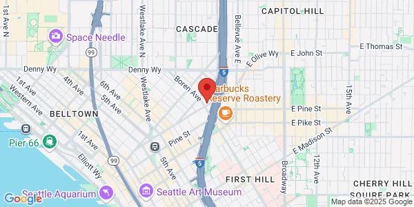 Map of 1100 Olive Way Ste 1030 Seattle, WA 98101