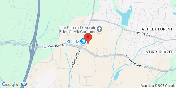Map of 2945 South Miami Blvd Ste 132 Durham, NC 27703