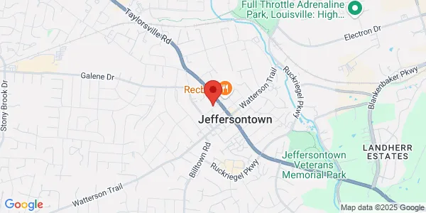 Map of 10216 Taylorsville Rd Ste 750 Jeffersontown, KY 40299