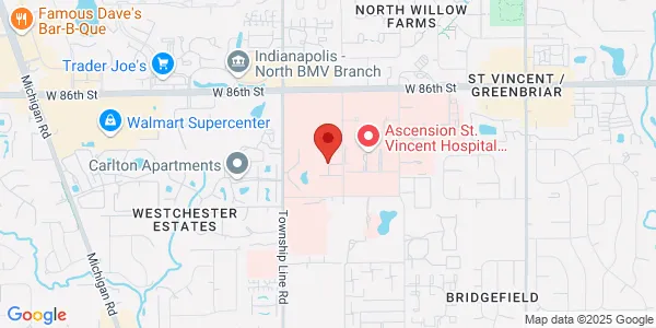 Map of 8330 Naab Rd Ste 104 Indianapolis, IN 46260