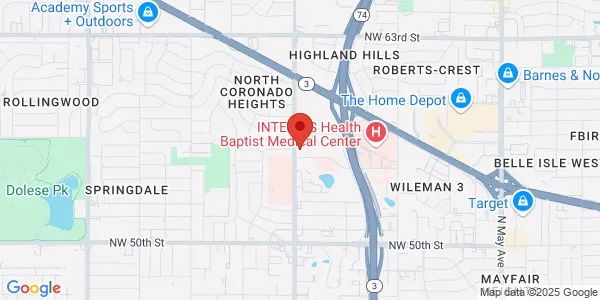Map of 5700 N Portland Ave Ste 318 Oklahoma City, OK 73112