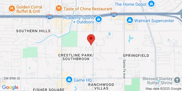 Map of 8125 S Walker Ste C Oklahoma City, OK 73139
