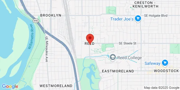 Map of 2802 SE Steele St Ste 3 Portland, OR 97202