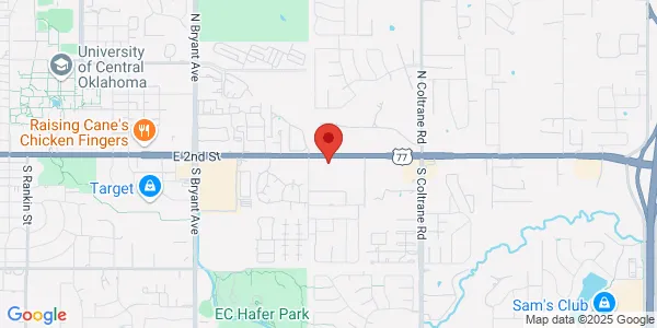 Map of 2300 East 2nd St Edmond, OK 73034