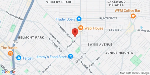 Map of 5315 Ross Ave Dallas, TX 75206