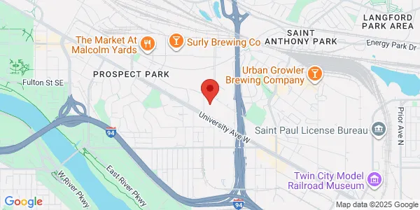 Map of 2635 University Ave W Saint Paul, MN 55114