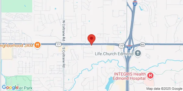 Map of 3509 French Park Dr Ste D Edmond, OK 73034